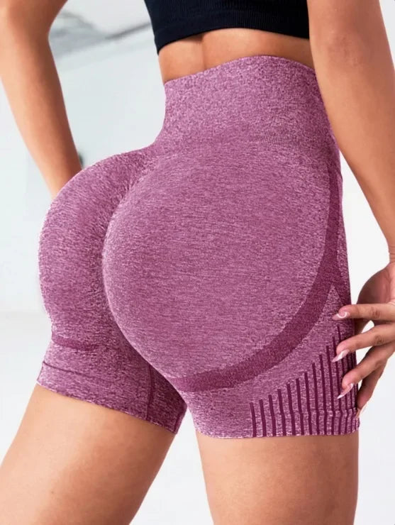 Seamless High-Waist Yoga Shorts for Women — Squat-Proof, Quick-Dry & So Comfy ✨