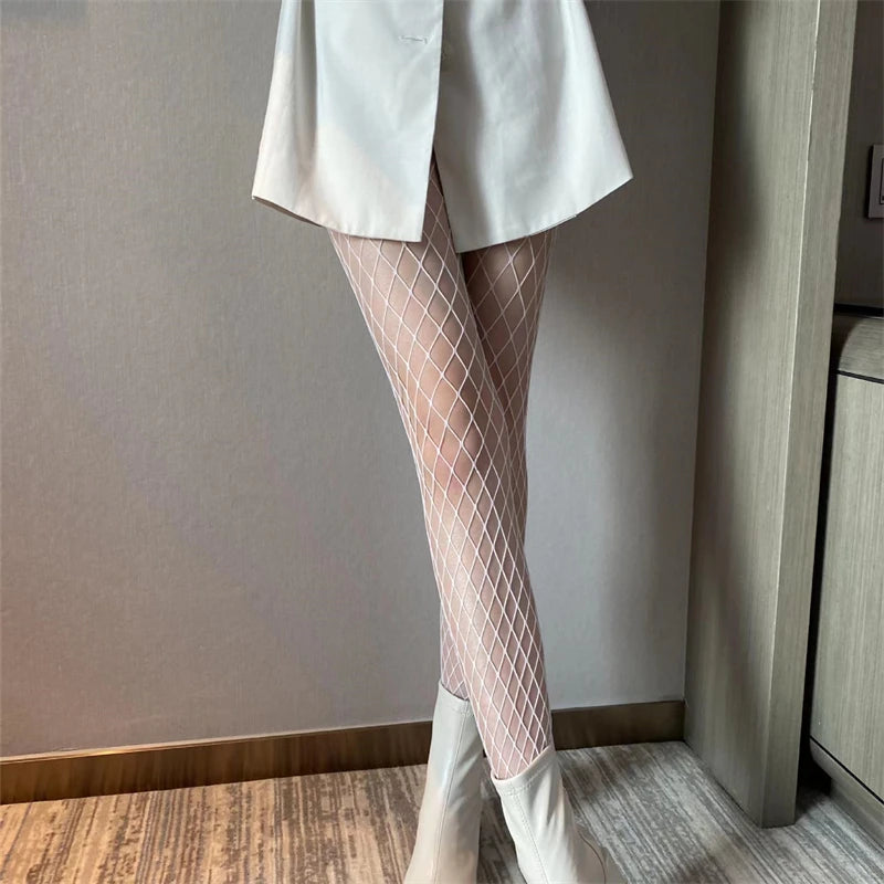 Women's Patterned Fishnet Pantyhose – Lace, Mesh & Jacquard Tights