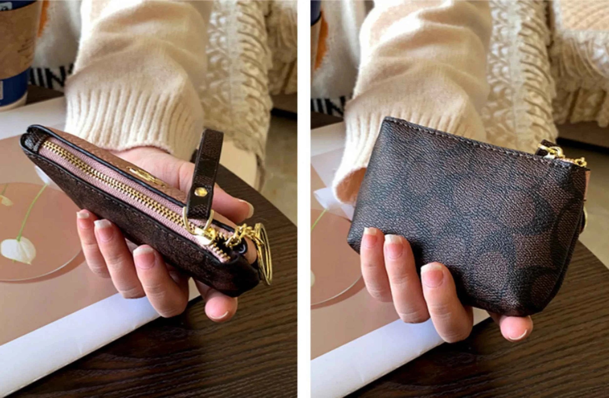 2026 New Classic Old Flower Small Wallet, Women's Mini Wallet, Coin Small Bag, Change Bag, Leather Wallet, Storage Bag, Card Bag