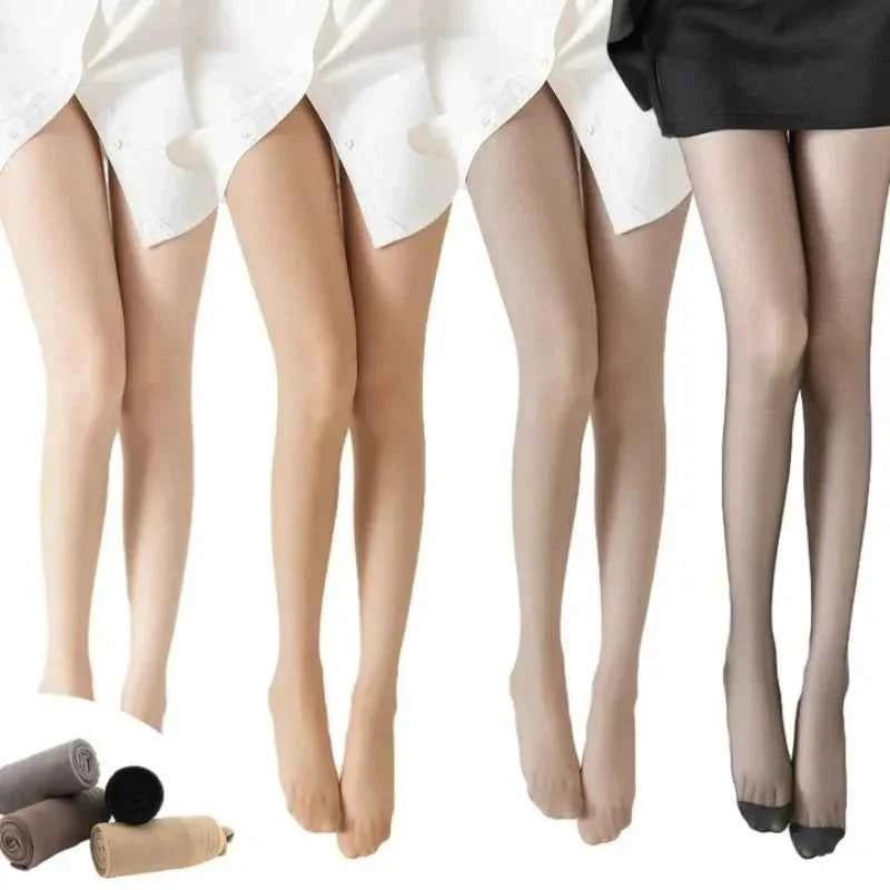 4 Pairs Sheer Pantyhose for Women – Ultra-Thin Breathable Tights (Black, Skin, Grey & Coffee)