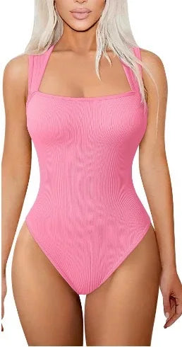 14 Color Option Women's Bodysuits Summer Sexy Lady Strapless Backless Solid Color U Collar Slim Skinny Playsuits Tops OUFY-821