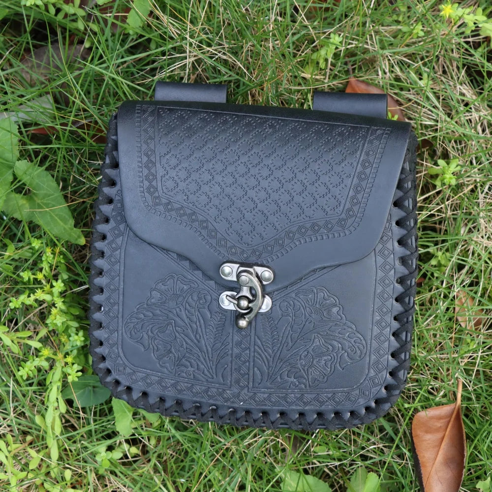 Medieval Retro Waist Bag Viking Style Hanging Belt Coin Purse Knight Fanny Pack Portable Men Women Money Pouch Costume Props