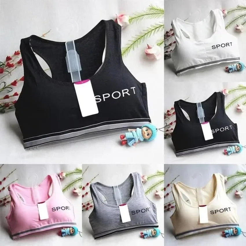 1 Pcs Children Student Teenagers  Lingerie Brassiere Sport Maiden Girl Comfy Underwear BraTeen Top Bras Bralette