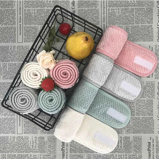 Adjustable Makeup Headband Soft Fleece Face Wash Towel Bath Spa Facial Hairband Skincare Beauty Head Wrap Accessory