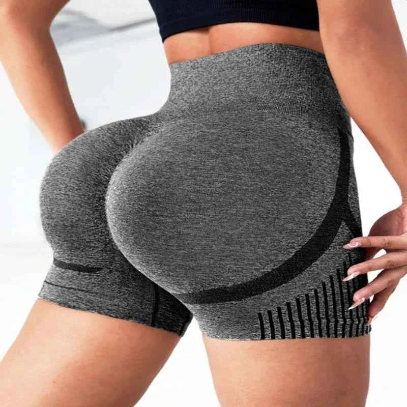 Seamless High-Waist Yoga Shorts for Women — Squat-Proof, Quick-Dry & So Comfy ✨