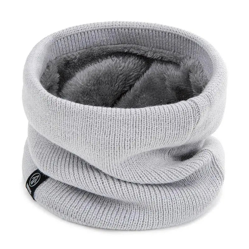 Fashion Women Knitted Scarf Solid Cashmer Like Winter Snood Scarves Lady Warm Wool Fur Thick Unisex Men Neck Scarfs Ring