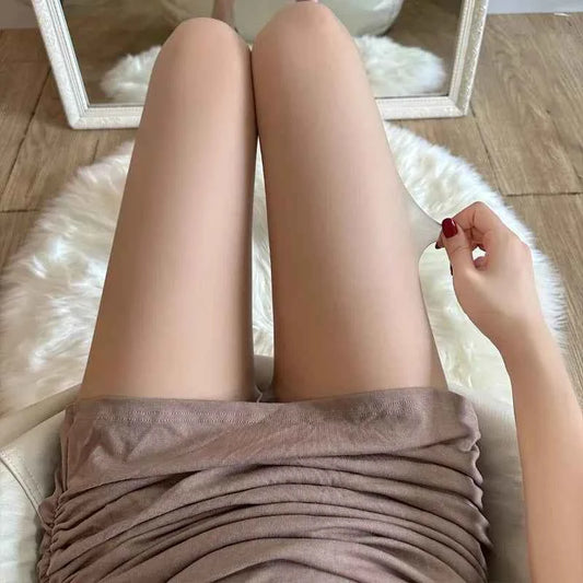Women Sexy Lingerie Ultra-thin Nylon Transparent Thigh High Stockings Pantyhose Female Hosiery High Waist Body Stockings Tights