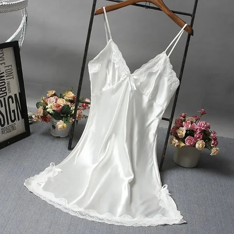 Lace Patchwork Nightdress — Sexy Bridal Lingerie & Sleepwear