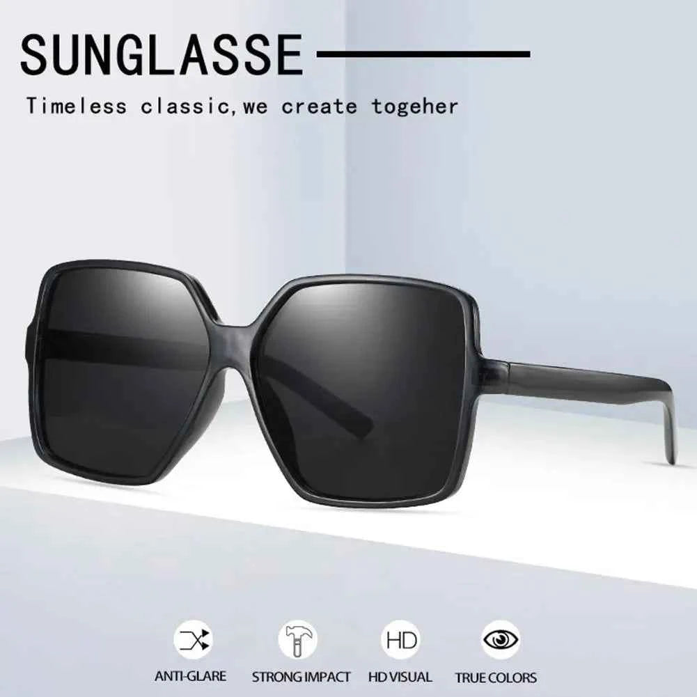 Oversized Sunglasses Women Plastic Female Big Frame Gradient Sun Glasses UV400 Full-frame Large Square Sunglasses Wholesale