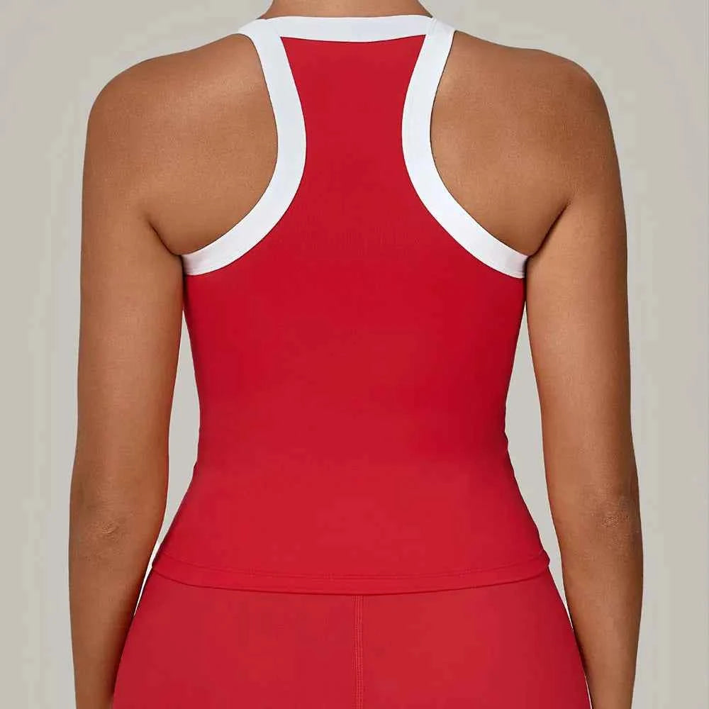 High Support Yoga Sports Bra — Breathable Push-Up Vest