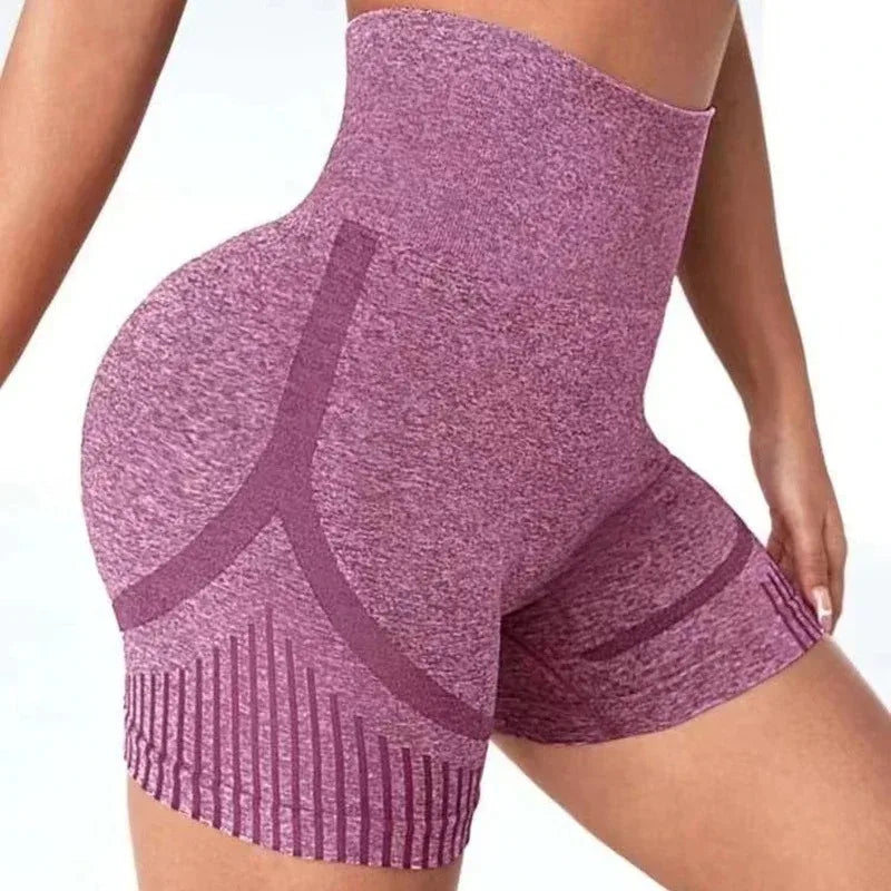 Seamless High-Waist Yoga Shorts for Women — Squat-Proof, Quick-Dry & So Comfy ✨
