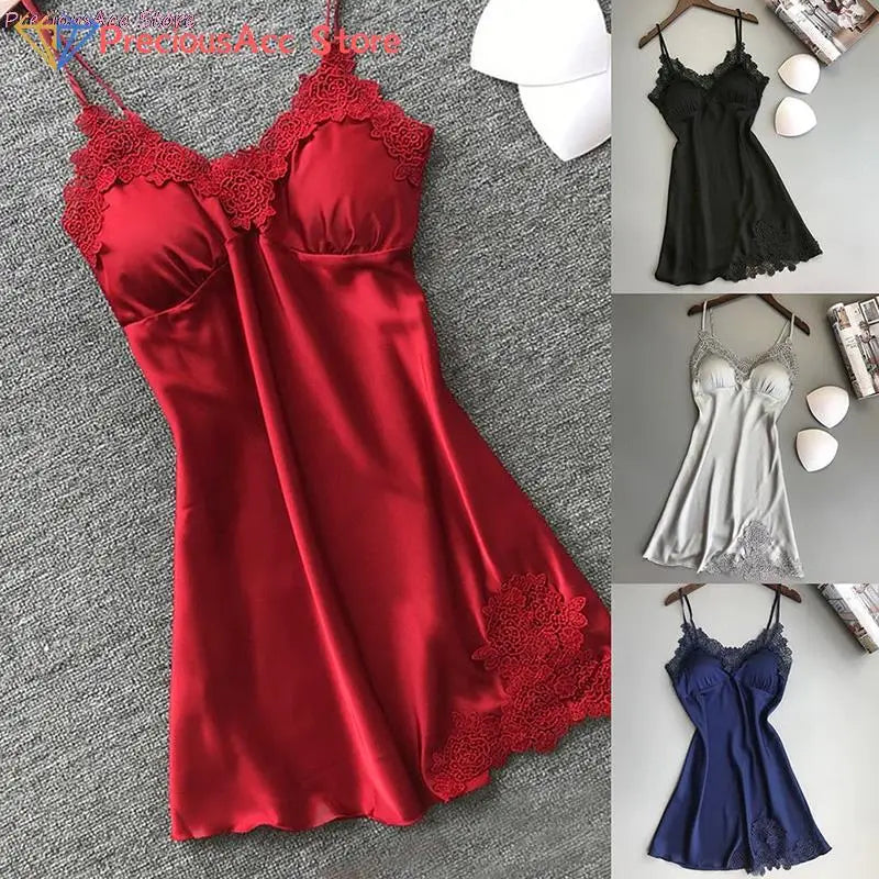 Silk Lace Nightgown — Sexy Lingerie Nightdress & Sleepwear