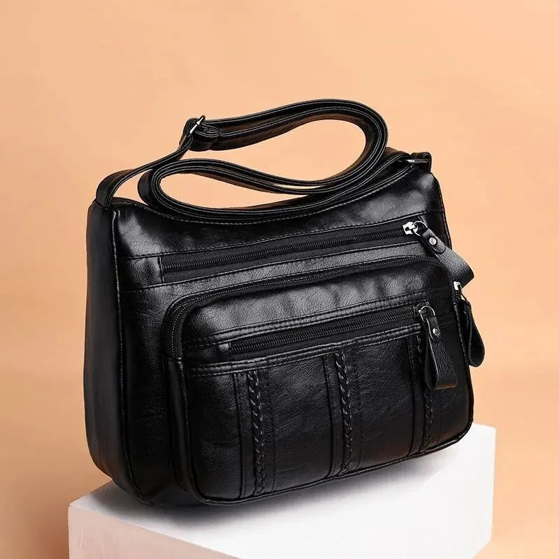 Women's Lightweight Crossbody Bag – Large Capacity Multi-Pocket Shoulder Bag