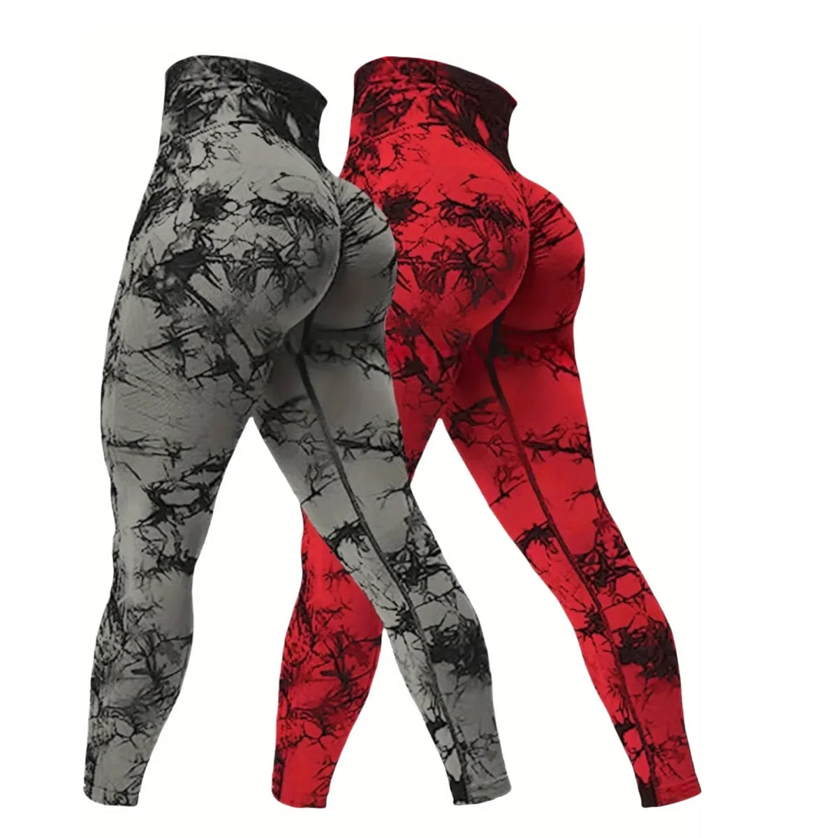 2-Pack Women's High Waist Butt Lifting Seamless Yoga Leggings – Tummy Control, All-Season