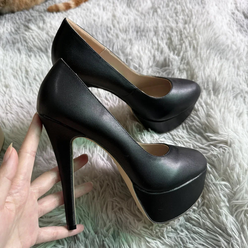 14cm Stiletto Platform Pumps — Pole Dance Party Wedding Heels